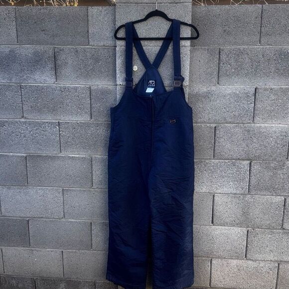 Vintage Black Bear Ski bib Snowsuit size large - Picture 1 of 5
